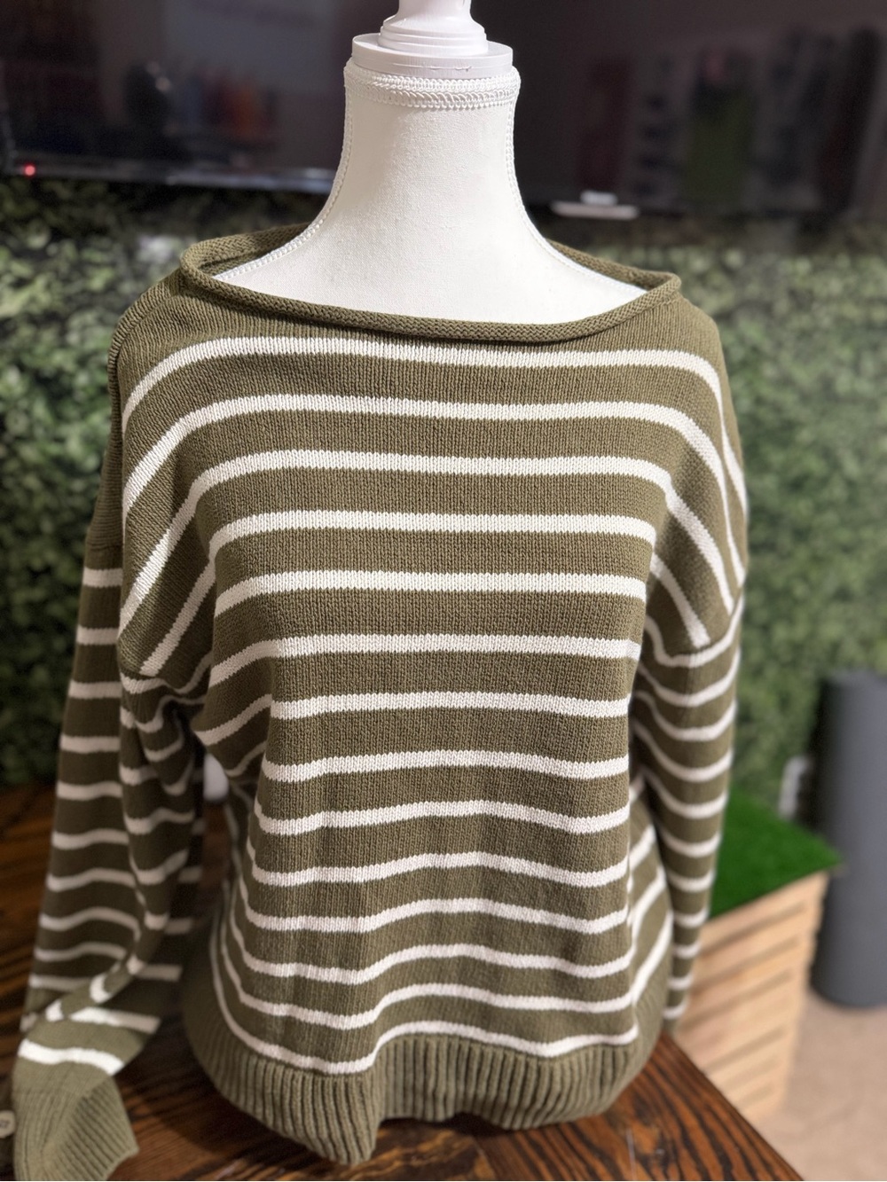 TALBOTS Bateau Neck Sweater